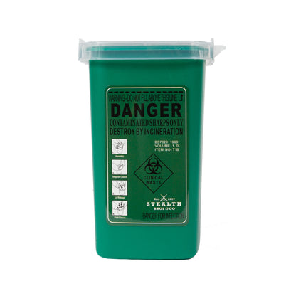 Stealth Green Sharps Container