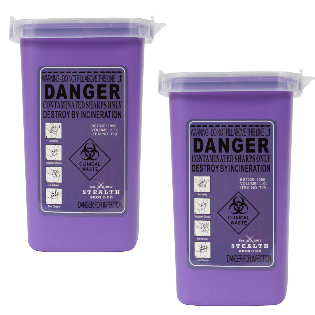 Stealth Purple Sharps Container